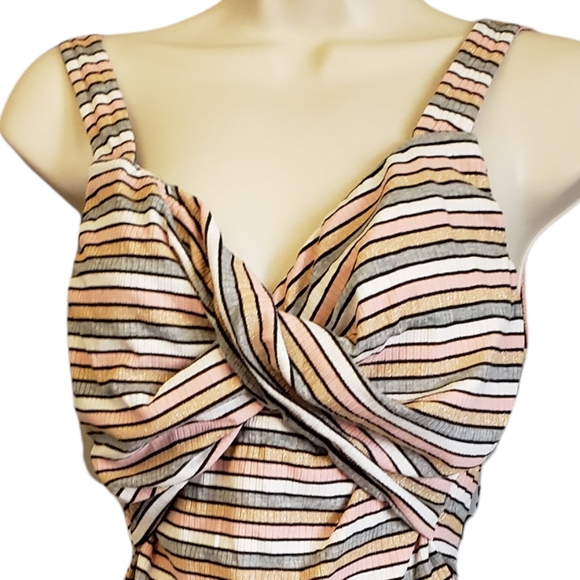 bebe bodysuit with Colorful Striped Print Size S - Picture 3 of 7